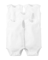 Kit Body Bebê Carter´s 5 Peças Branco