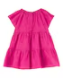 Vestido bebê evasê em laise rosa | Carter's